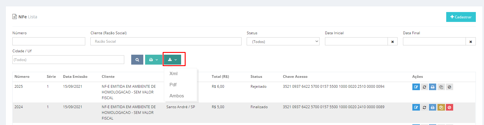 Como gerar XML de notas emitidas no ERP WEB? – Central de Ajuda – Grupo ...
