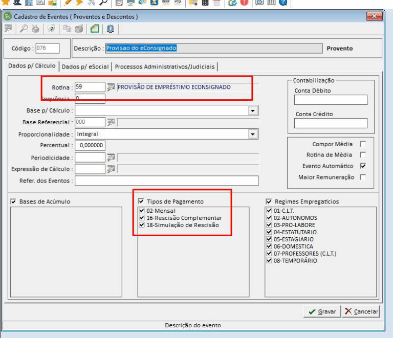 Empréstimo Consignado – Parametrização no sistema, provisão e cálculo ...